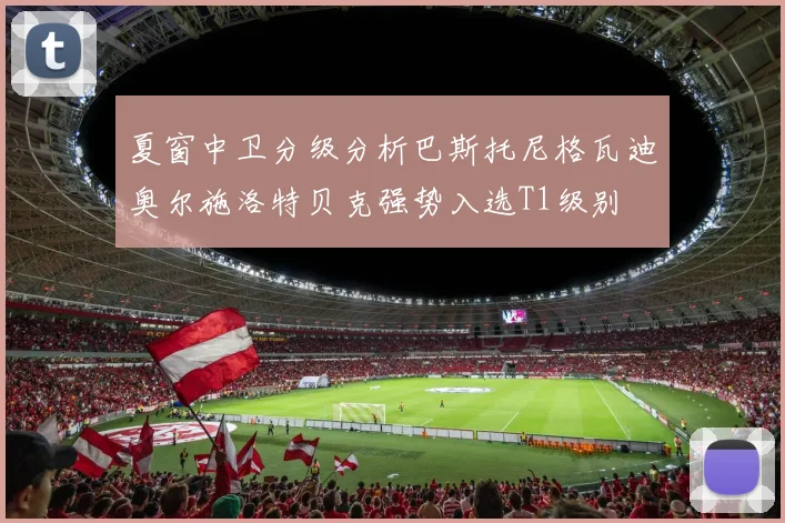 夏窗中卫分级分析巴斯托尼格瓦迪奥尔施洛特贝克强势入选T1级别